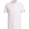 imageadidas Mens GoTo Printed Golf Polo ShirtCoral Fusion