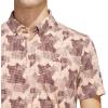 imageadidas Mens GoTo Printed Golf Polo ShirtPowder Coral S25Aurora Ruby S25