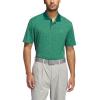 imageadidas Mens GoTo Printed Golf Polo ShirtPreloved Green