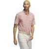imageadidas Mens GoTo Printed Golf Polo ShirtRed