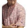 imageadidas Mens GoTo Printed Golf Polo ShirtRed