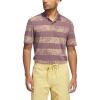 imageadidas Mens GoTo Printed Golf Polo ShirtShadow Fig Melange