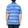 imageadidas Mens GoTo Printed Golf Polo ShirtTeam Royal Blue Melange