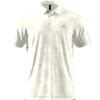 imageadidas Mens GoTo Printed Golf Polo ShirtWhitePowder Yellow S25