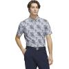 imageadidas Mens GoTo Printed Golf Polo ShirtWonder Blue F23Collegiate Navy