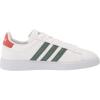 imageadidas Mens Grand Court 20 Tennis ShoeFtwr WhiteGreen OxideAltered Amber