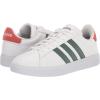 imageadidas Mens Grand Court 20 Tennis ShoeFtwr WhiteGreen OxideAltered Amber