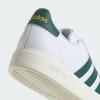 imageadidas Mens Grand Court 20 Tennis ShoeWhiteCollegiate GreenUtility Yellow