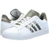 imageadidas Mens Grand Court 20 Tennis ShoeWhiteOlive StrataShadow Olive