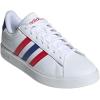 imageadidas Mens Grand Court 20 Tennis ShoeWhiteSemi Lucid BlueBetter Scarlet