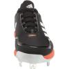imageadidas Mens Icon 7 Baseball ShoeBlackWhiteTeam Orange