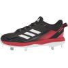 imageadidas Mens Icon 7 Baseball ShoeBlackWhiteTeam Power Red