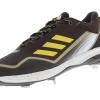imageadidas Mens Icon 7 Baseball ShoeBrownYellow