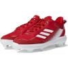 imageadidas Mens Icon 7 Baseball ShoeTeam Power RedSilver MetallicWhite