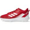 imageadidas Mens Icon 7 Baseball ShoeTeam Power RedSilver MetallicWhite