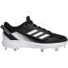 imageadidas Mens Icon 7 Baseball ShoeWhiteBlackSilver Metallic