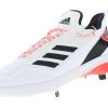 imageadidas Mens Icon 7 Baseball ShoeWhiteBlackSolar Red