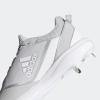 imageadidas Mens Icon 7 Baseball ShoeWhiteTeam Light GreySilver Metallic