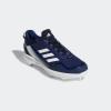 imageadidas Mens Icon 7 Baseball ShoeWhiteTeam Navy BlueTeam Navy Blue