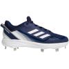 imageadidas Mens Icon 7 Baseball ShoeWhiteTeam Navy BlueTeam Navy Blue