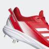 imageadidas Mens Icon 7 Baseball ShoeWhiteTeam Power RedSolar Red