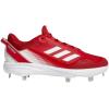 imageadidas Mens Icon 7 Baseball ShoeWhiteTeam Power RedSolar Red