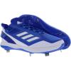 imageadidas Mens Icon 7 Baseball ShoeWhiteTeam Royal BlueSolar Blue