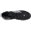imageadidas Mens Icon 7 Mid Baseball ShoeBlackWhiteSilver Metallic