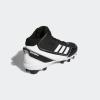 imageadidas Mens Icon 7 Mid Baseball ShoeCore BlackCloud WhiteCloud White