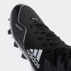 imageadidas Mens Icon 7 Mid Baseball ShoeCore BlackCloud WhiteCloud White