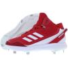imageadidas Mens Icon 7 Mid Baseball ShoePower RedWhiteSilver Metallicred