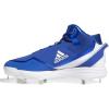 imageadidas Mens Icon 7 Mid Baseball ShoeTeam Royal BlueWhiteSilver Metallic