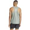 imageadidas Mens Own The Run Tank TopSilver GreenGreen