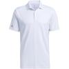 imageadidas Mens Performance Primegreen Polo Shirt White Large