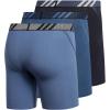 imageadidas Mens Sport Performance Mesh Boxer Brief Underwear 3PackLegend Ink BlueNight Marine BlueCrew Blue