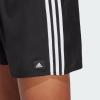 imageadidas Mens Standard 3Stripes Classics Swim ShortsBlackWhite
