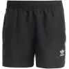 imageadidas Mens Standard 3Stripes Swim ShortsBlackWhite