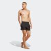 imageadidas Mens Standard 3Stripes Swim ShortsBlackWhite