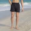 imageadidas Mens Standard Solid Classics Length Swim ShortsBlackLucid Lemon