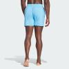 imageadidas Mens Standard Solid Classics Length Swim ShortsBlue BurstWhite