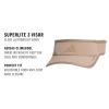 imageadidas Mens Superlite Adjustable Fit Sport Performance VisorChalky Brown30
