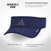 imageadidas Mens Superlite Adjustable Fit Sport Performance VisorDark BlueGrey Four30