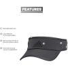 imageadidas Mens Superlite Adjustable Fit Sport Performance VisorGrey SixBlack Reflective20