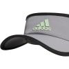 imageadidas Mens Superlite Adjustable Fit Sport Performance VisorGreySemi Green SparkBlack20