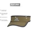 imageadidas Mens Superlite Adjustable Fit Sport Performance VisorOlive Strata GreenGrey SixSilver Reflective20