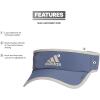 imageadidas Mens Superlite Adjustable Fit Sport Performance VisorPreloved Ink BluePutty Grey20