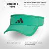 imageadidas Mens Superlite Adjustable Fit Sport Performance VisorSemi Court GreenBlack30