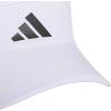 imageadidas Mens Superlite Adjustable Fit Sport Performance VisorWhiteBlack30