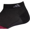 imageadidas Mens Superlite Stripe 3 Low Cut Socks 3PairBlackShadow RedLegacy Burgundy Red