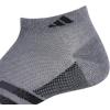 imageadidas Mens Superlite Stripe 3 Low Cut Socks 3PairHeather Dark GreyBlackNight Grey